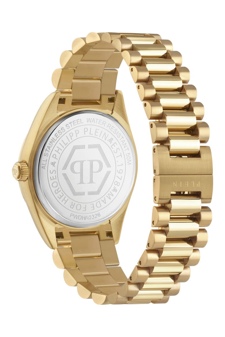 Date Superlative Bracelet Watch, 40mm, Alternate, color, IP YELLOW GOLD