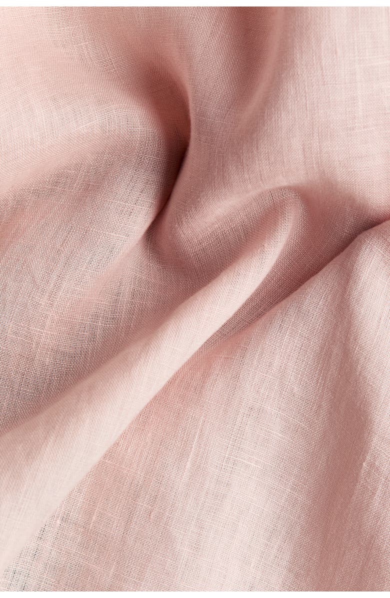 H&M A-line Linen Dress, Alternate, color, Light Dusty Pink