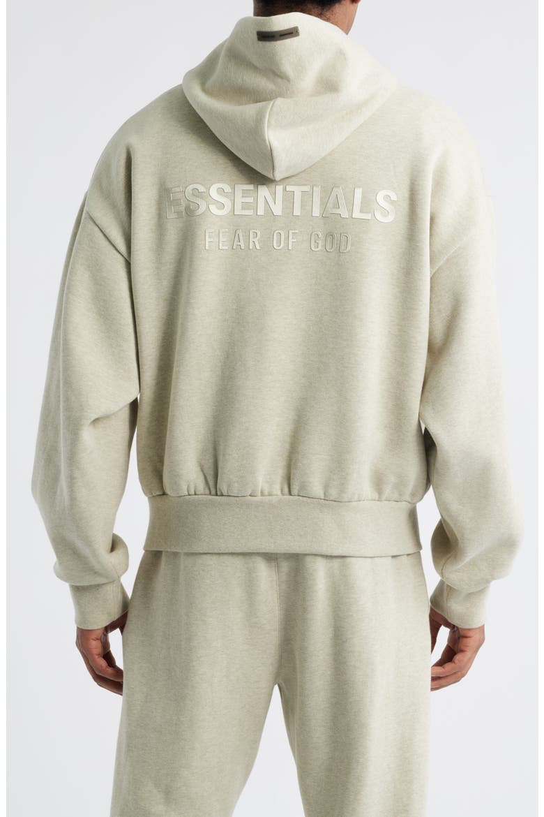 Classic Fit Fleece Hoodie, Alternate, color, HEATHER STONE