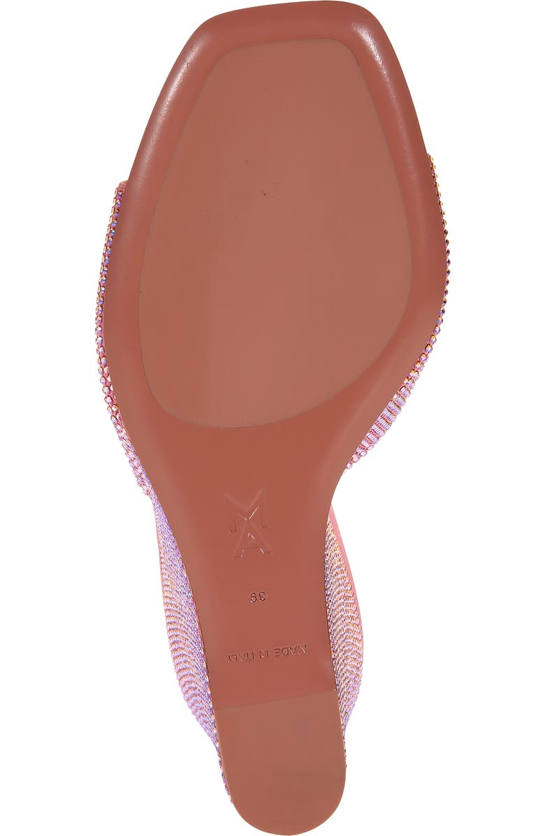 Amina Muaddi Lupita Crystal Wedge Slide Sandal, Alternate, color,