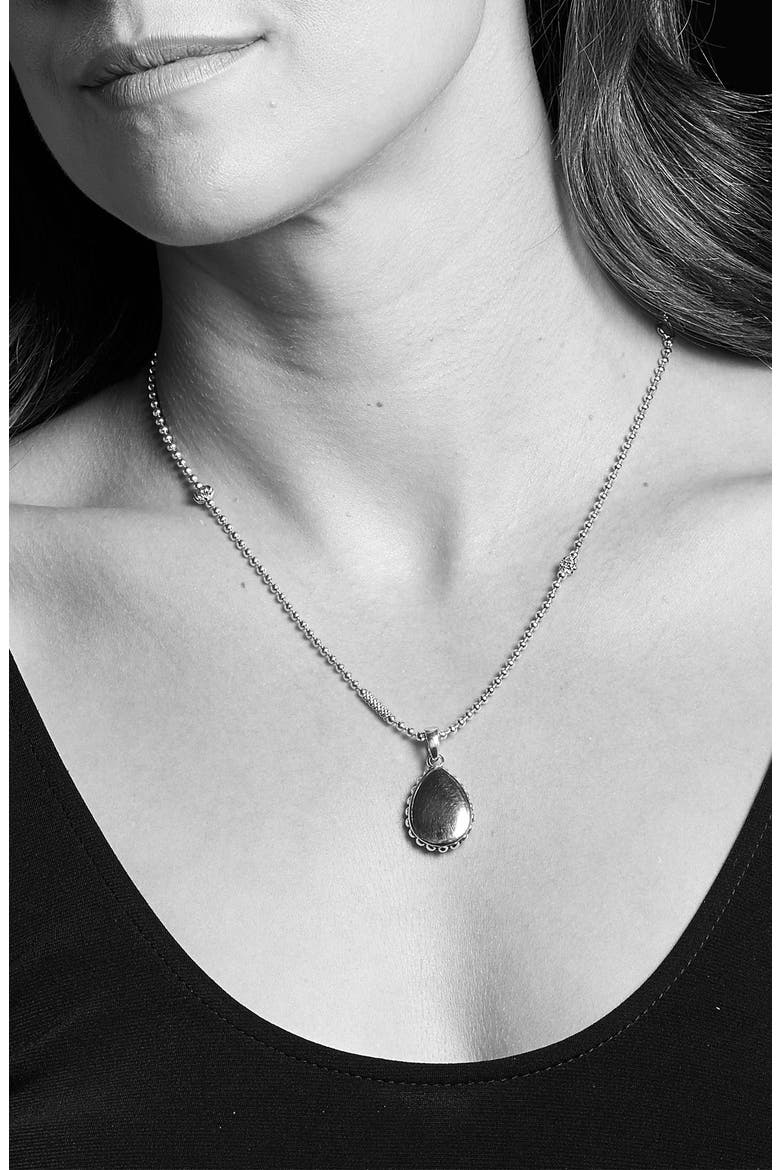 Caviar High Bar Pendant Enhancer, Alternate, color, SILVER/ GOLD