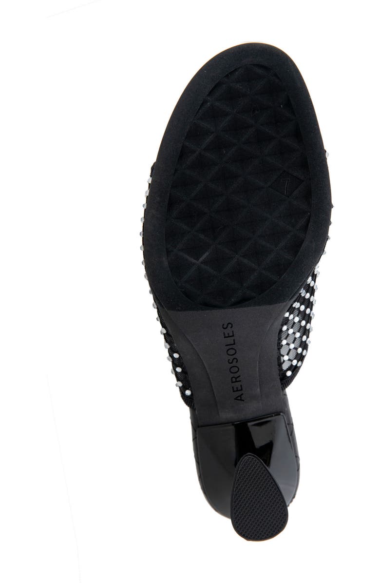 Aerosoles Jamila Slide Sandal, Alternate, color, Black/ Crystals Mesh Fabric