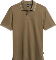 BOSS Parlay Tipped Cotton Polo