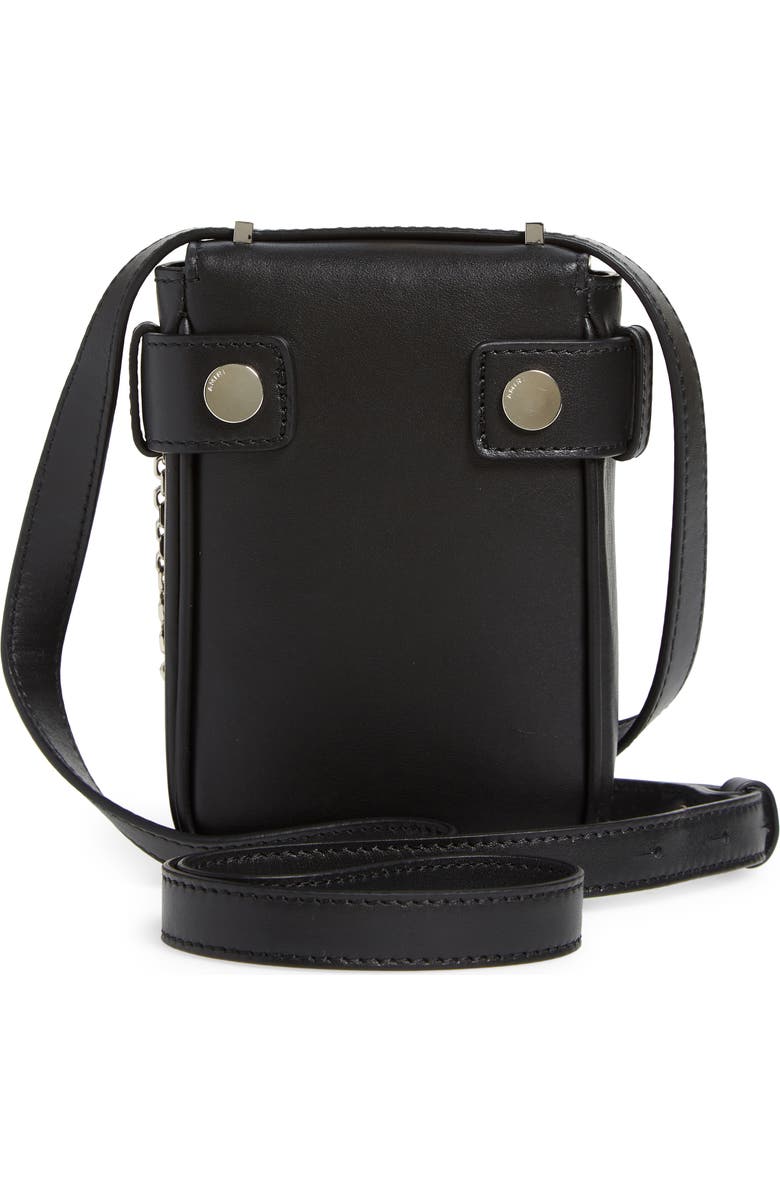 AMIRI Mini Amp Leather Crossbody Bag, Alternate, color,