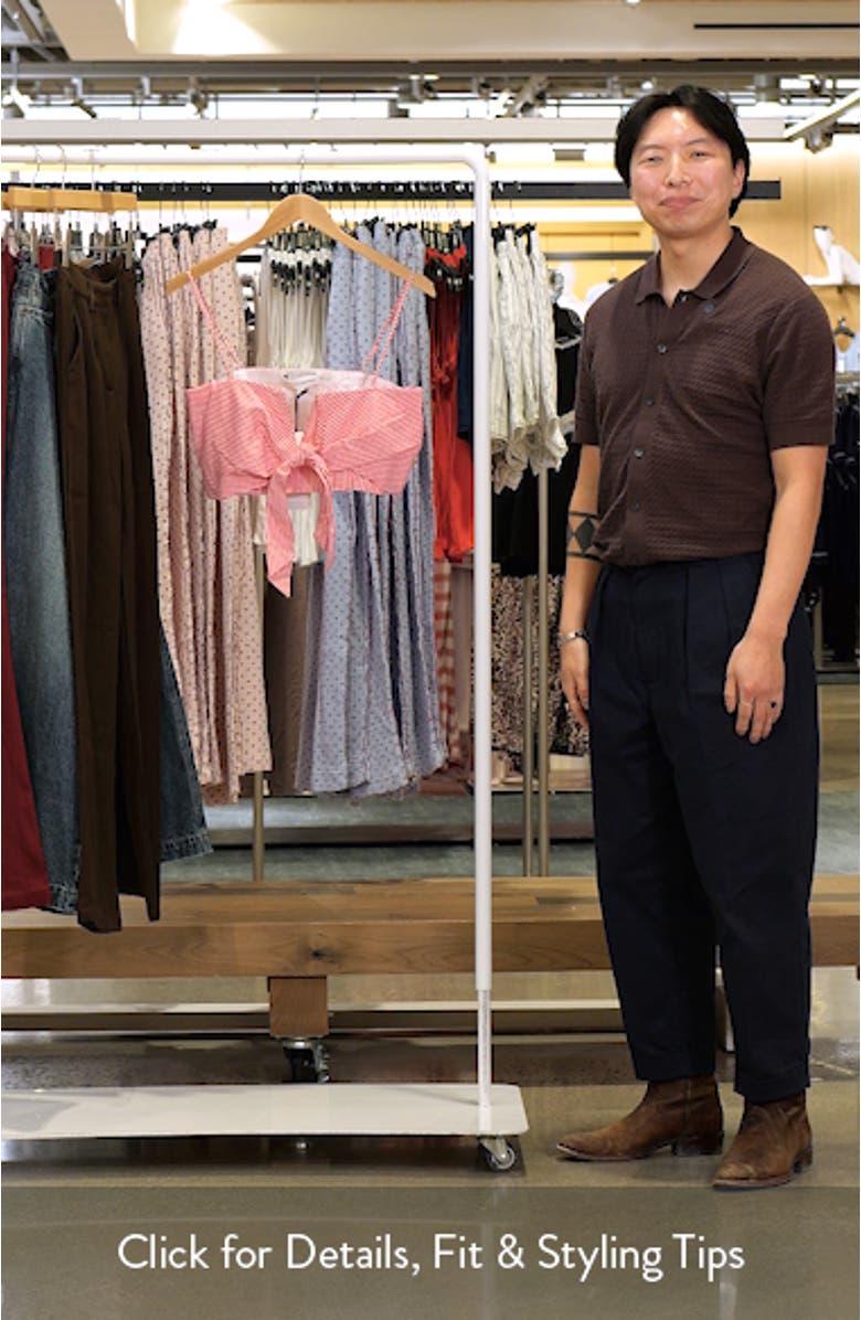 Check Tied Crop Tank, sales video thumbnail