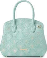 Brahmin Rosetta Embossed Leather Satchel