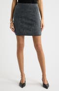 Nordstrom Brushed Cashmere Miniskirt