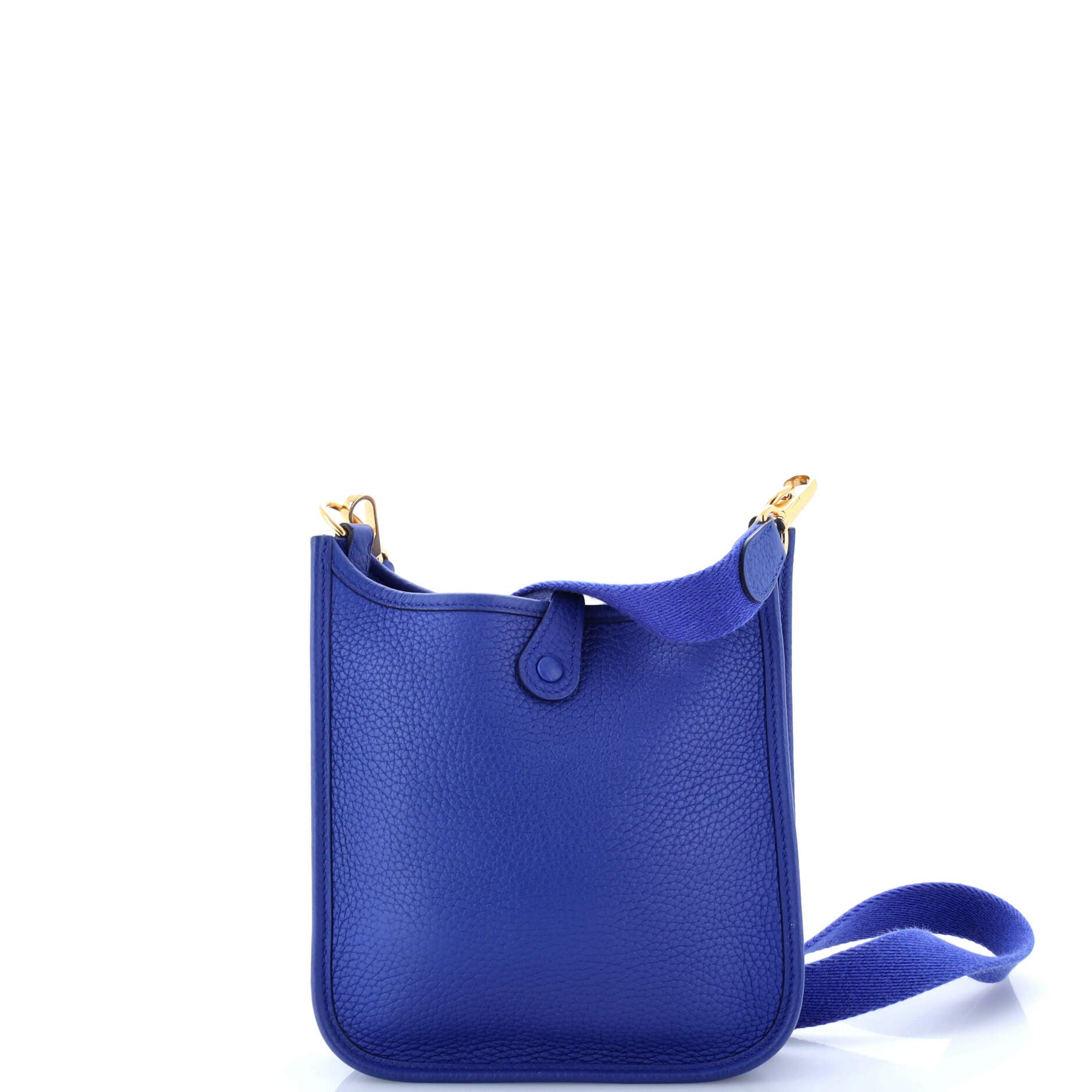 Pre-Owned Hermes Evelyne Bag Gen III Clemence TPM, Alternate, color, Bleu Electrique