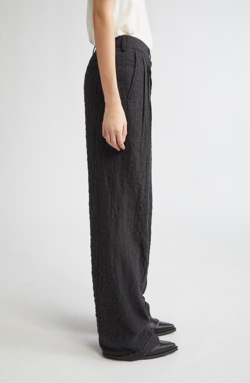 R13 Triple Pleat Crossover Trousers In Black