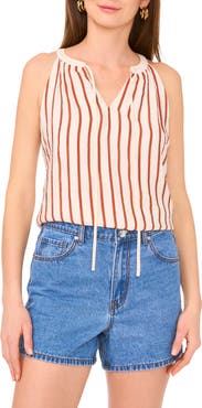 Vince Camuto Sleeveless Tie Neck Top