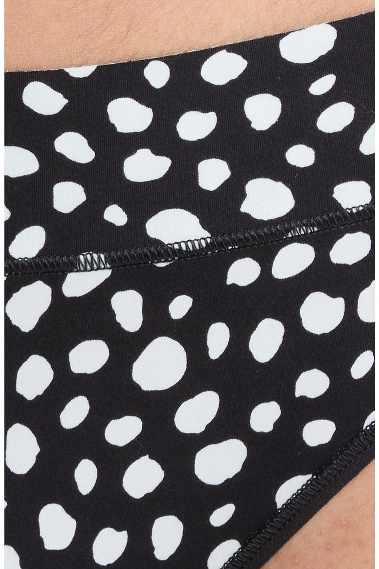 Soft N' Savage Cheeky Panties, Alternate, color, BLACK CAVIAR WILD DOTS PRINT