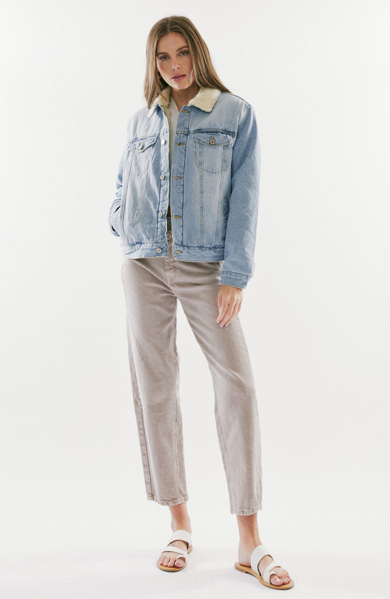 KanCan Sonny Trucker Jacket, Alternate, color, Light Wash