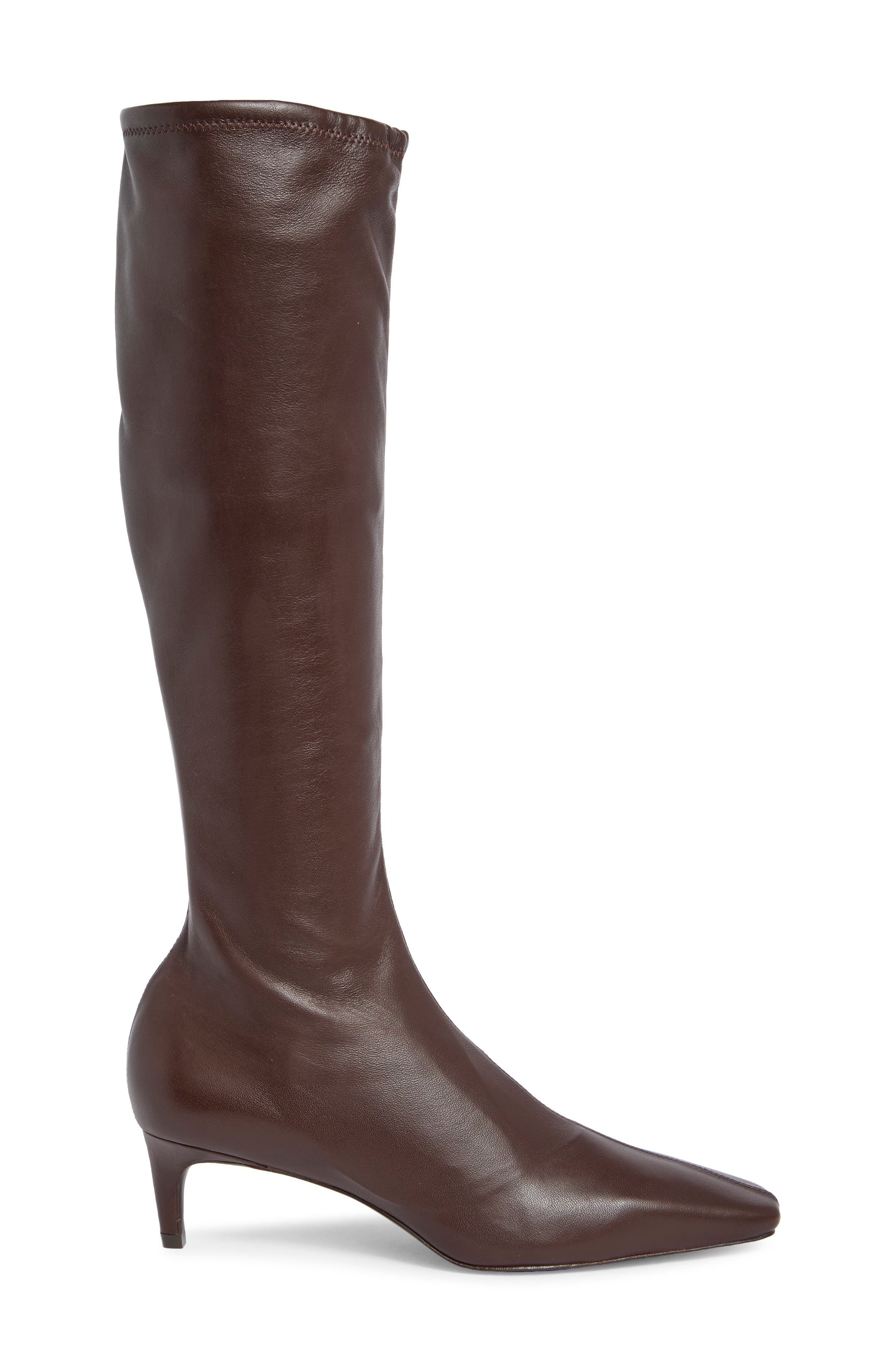 Remy Stretch Leather Knee High Boot