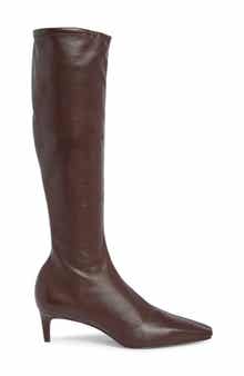 Remy Stretch Leather Knee High Boot