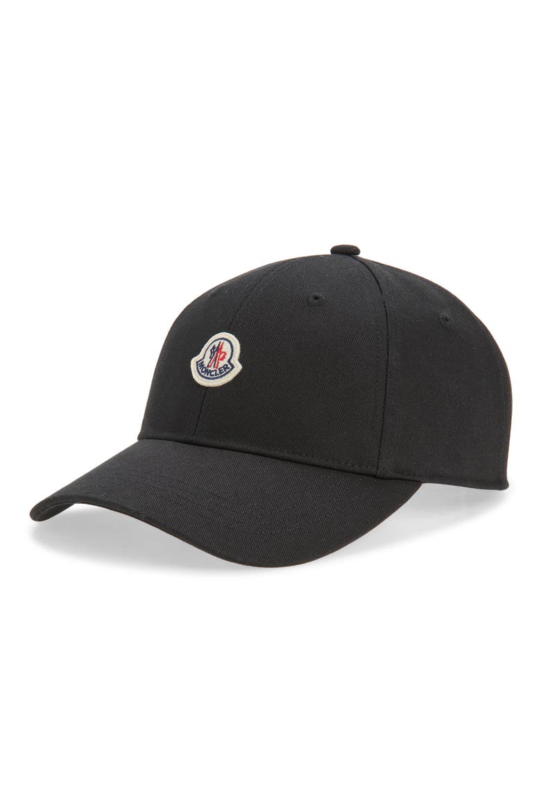 Logo Patch Adjustable Baseball Cap, Main, color, BLACK