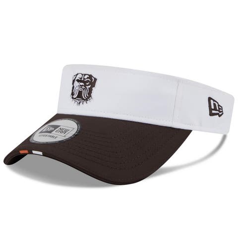 Men's New Era  White/Brown Cleveland Browns 2025 NFL Training Camp Adjustable Visor
