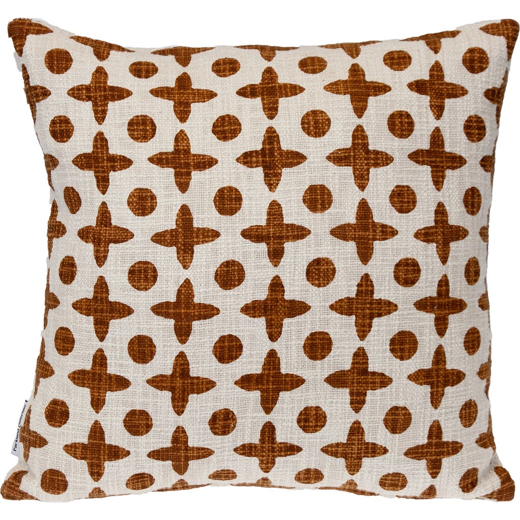 Parkland Collection Geometric Throw Pillow In Rust
