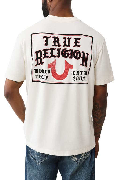 True Religion Flag Cotton Graphic T-shirt In White