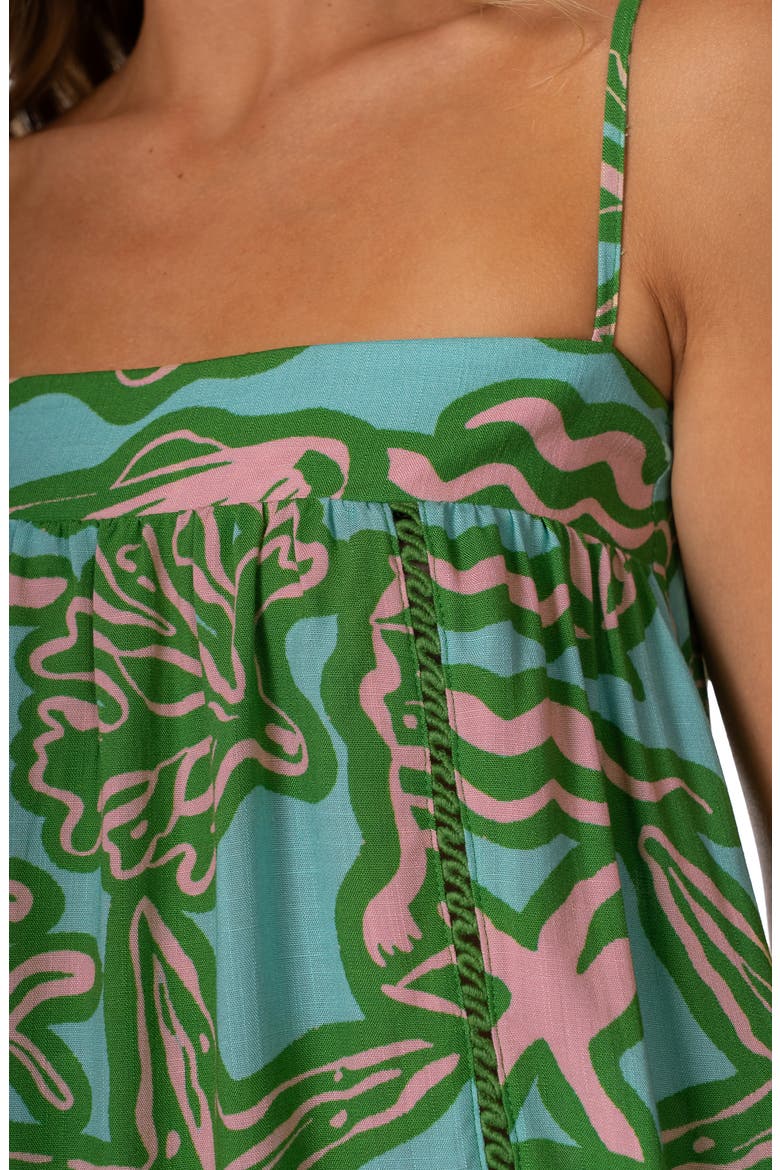 Seashell Whispers Guilia Cover-Up Dress, Alternate, color, DARK GREEN