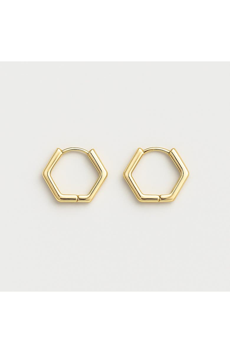 Ivy & Pearl Co. The Wentworth Petite Hoops, Main, color, Gold
