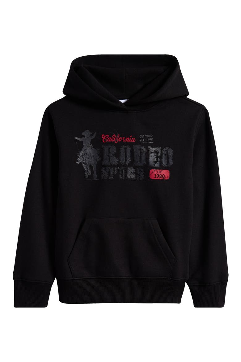 Kids' California Rodeo Hoodie, Main, color, BLACK