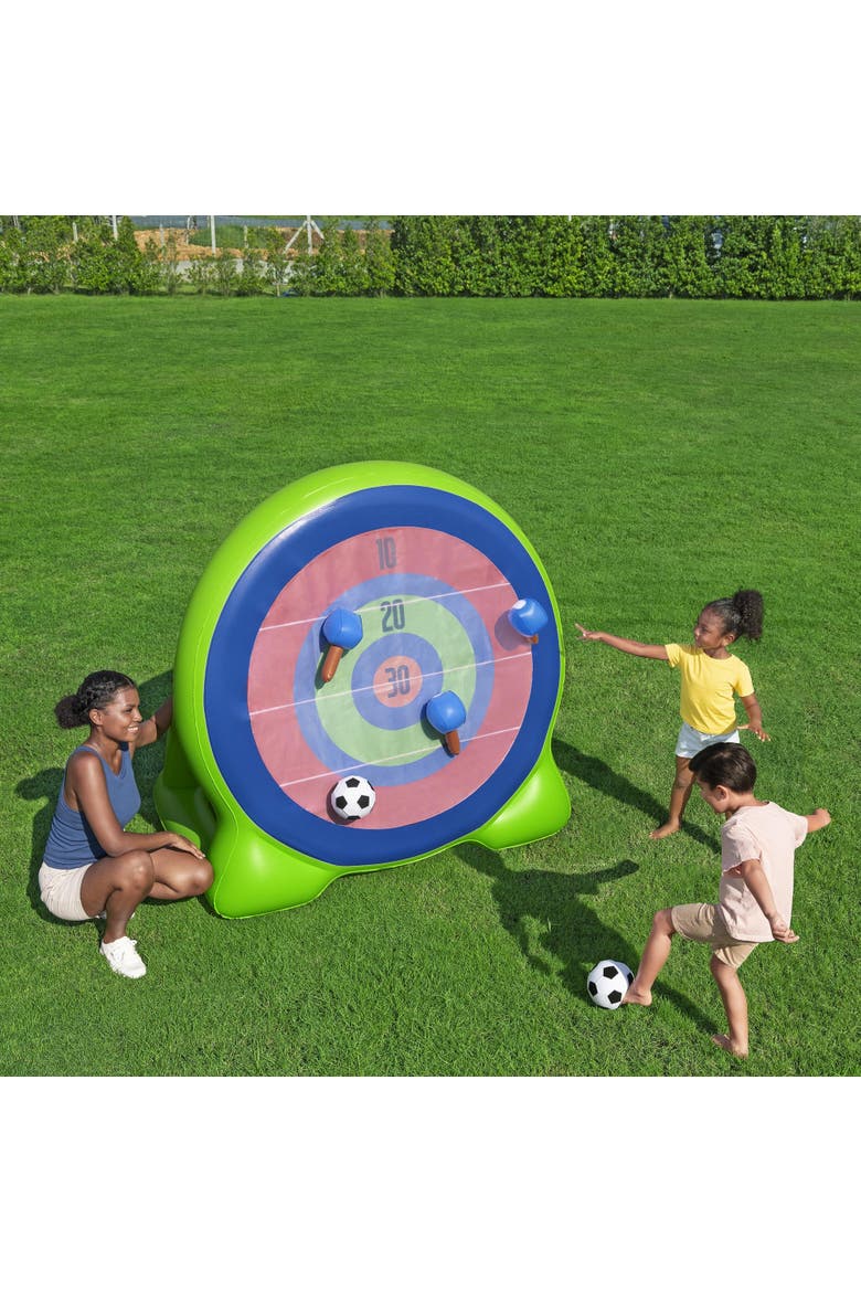 Inflatable Yard Game, Backyard Bullseye, Alternate, color, Green