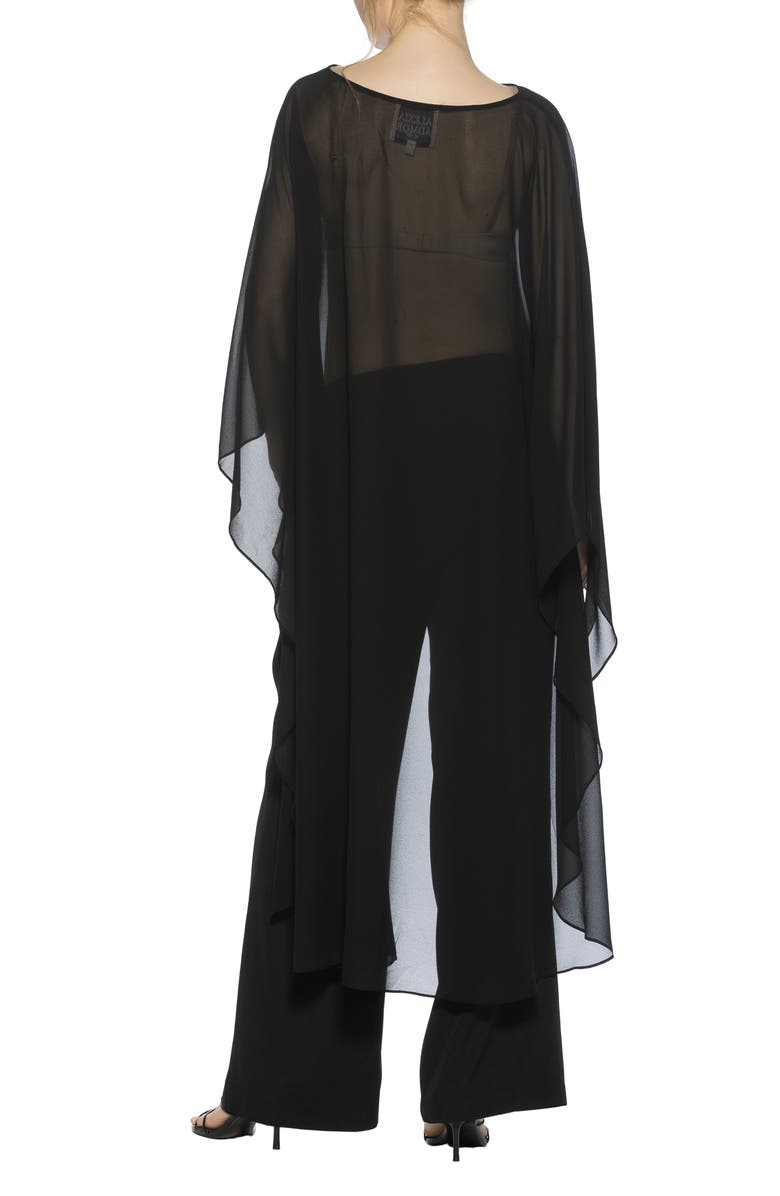 Alexia Admor Junia Cover-Up High-Low Chiffon Top, Alternate, color,