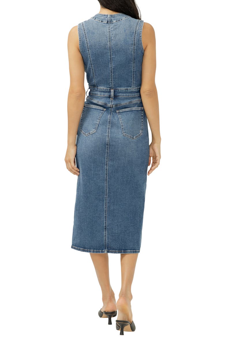 Silver Jeans Co. Sleeveless Denim Dress, Alternate, color, Denim