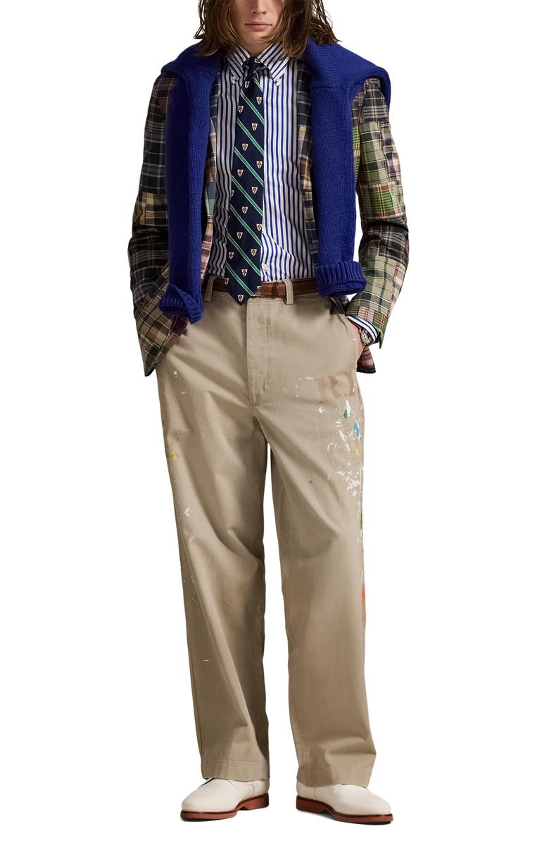 Polo Ralph Lauren Rustic Twill Chino Pants, Alternate, color, Straw Khaki W/ Stencil