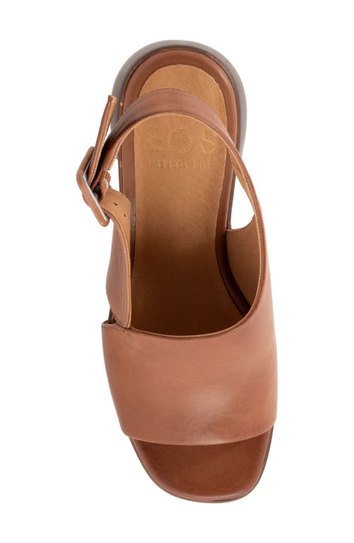 Shop Eos Footwear Spicer Slingback Platform Sandal In Brandy