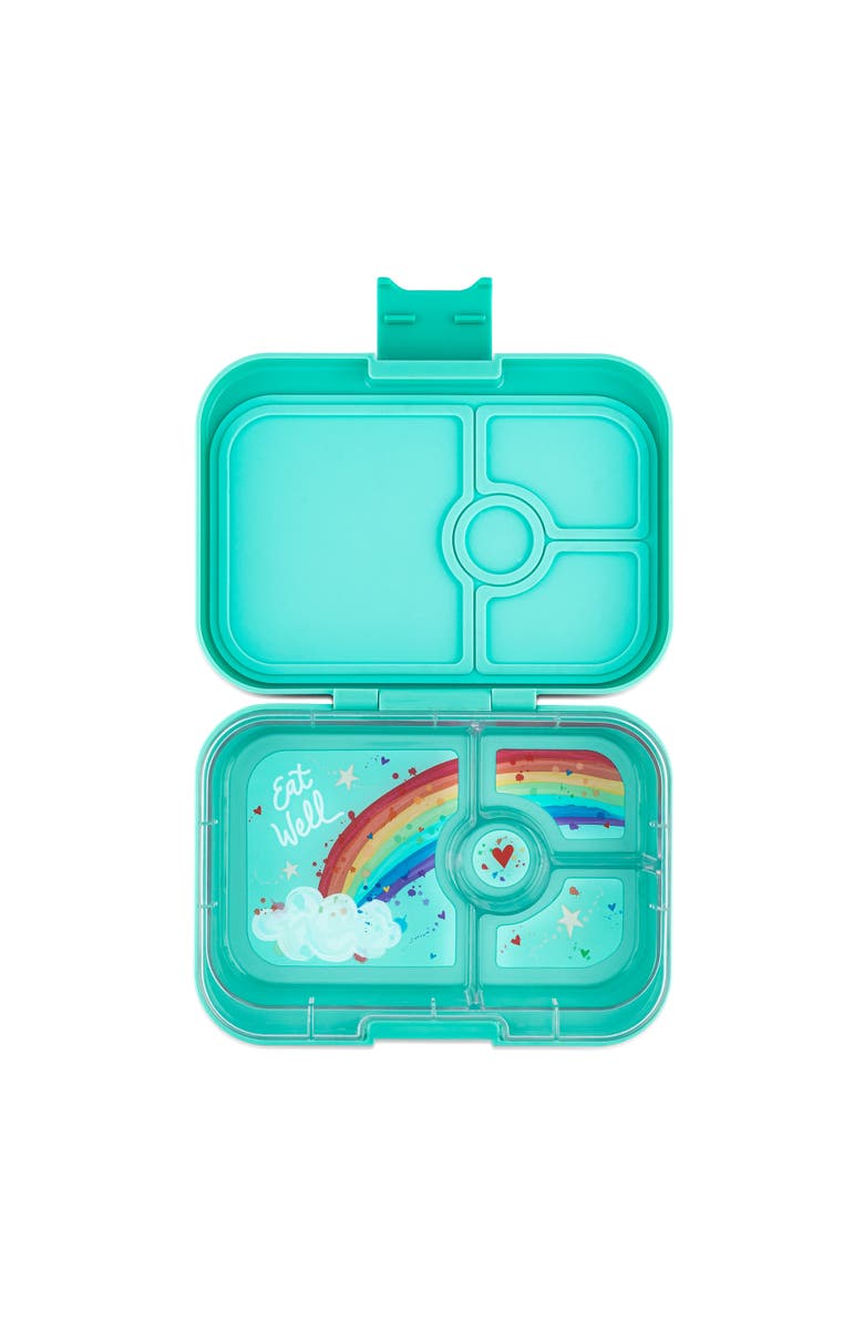 Yumbox Panino Leakproof Bento Lunch Box Sandwich-Friendly, Alternate, color, Miami Aqua Unicorn