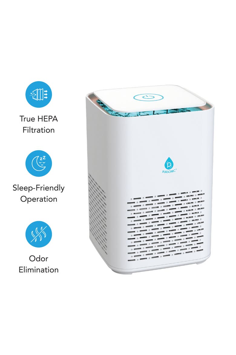 True HEPA Air Purifier - Compact Power for Cleaner Air, Alternate, color, White