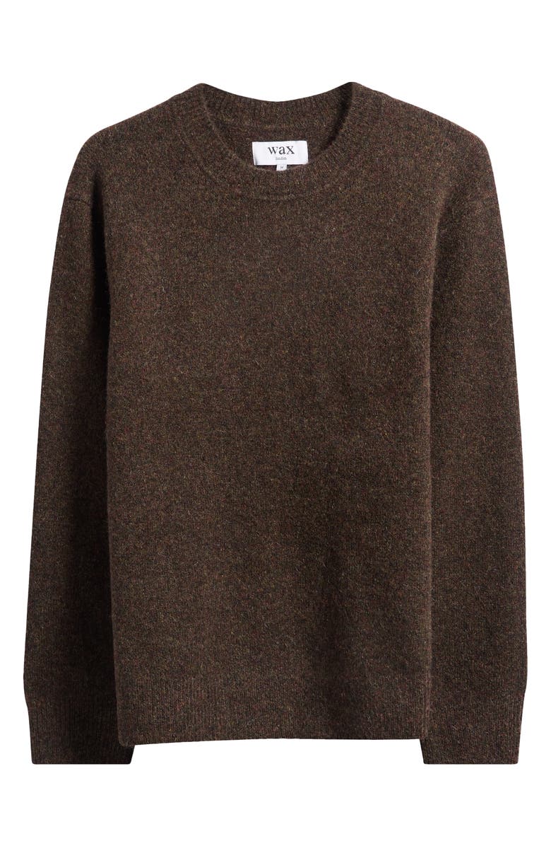 Wax London Wilde Wool Blend Crewneck Sweater, Alternate, color, Brown