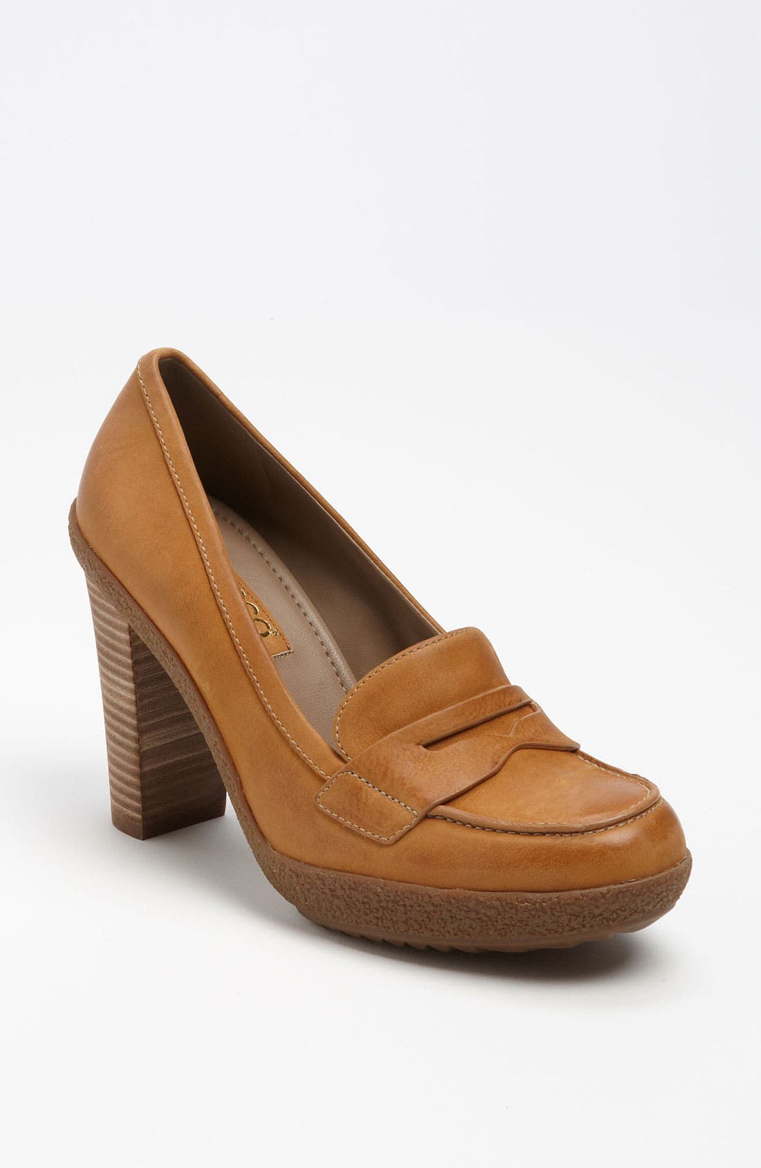 'Normane' Loafer, Main, color, AMBER