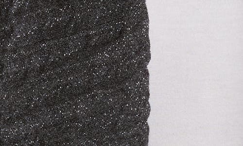 Bcbg Shine Evening Wrap Scarf In Brown