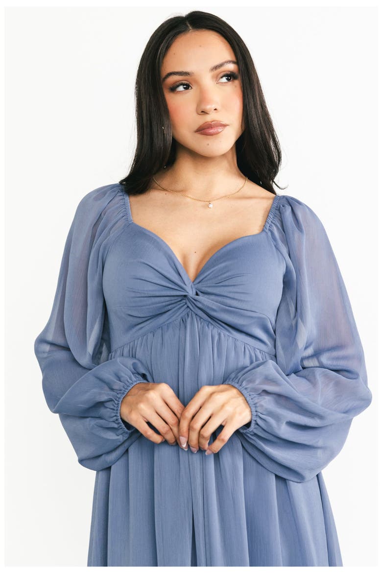 Dione Midi Dress, Alternate, color, Blue