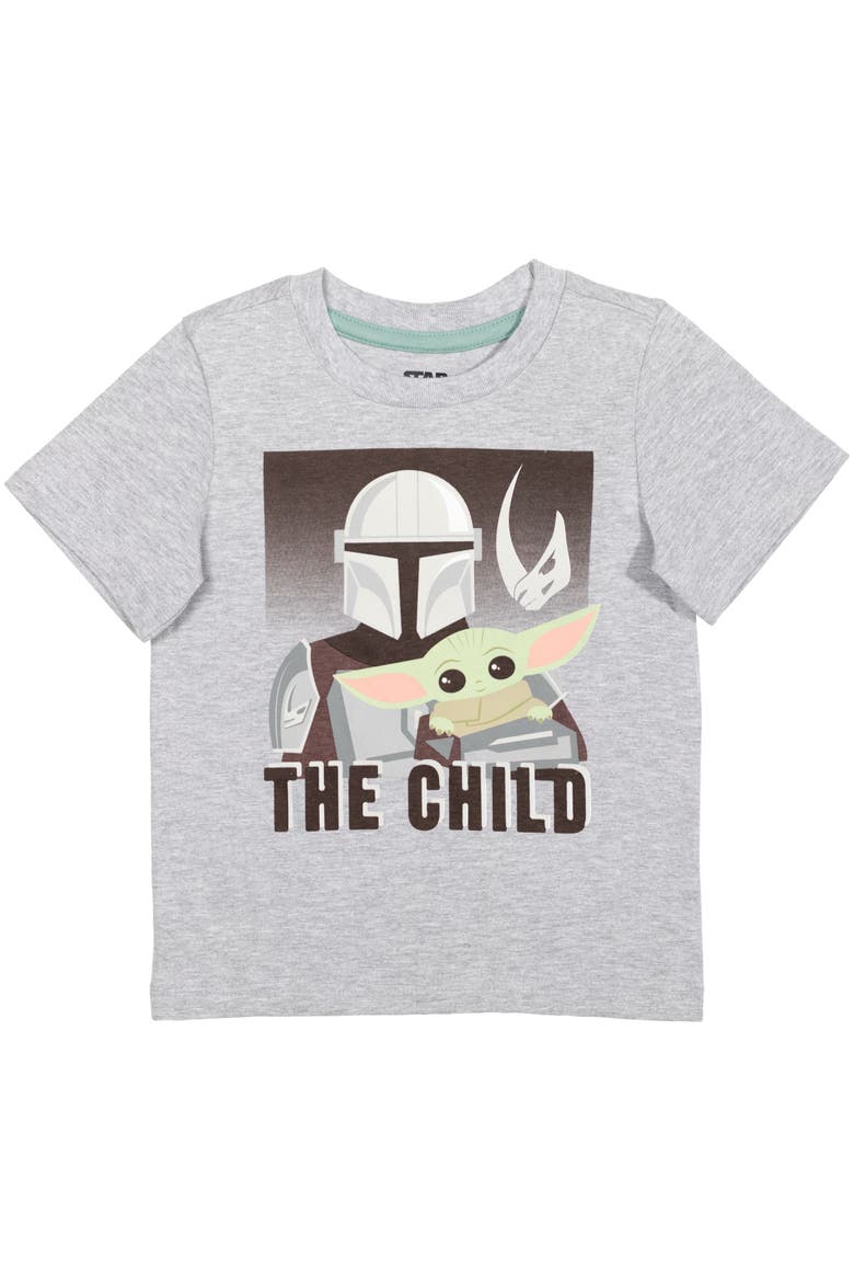 The Mandalorian Grogu 3-Pack Short Sleeve T-Shirts, Alternate, color, Mint Grey Royal Blue