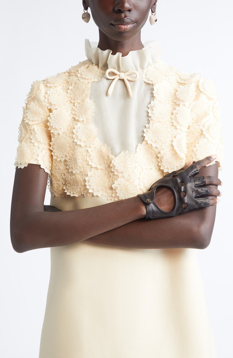 Valentino Garavani Coeur Royal Earrings, Alternate, color, Nero/ Crystal