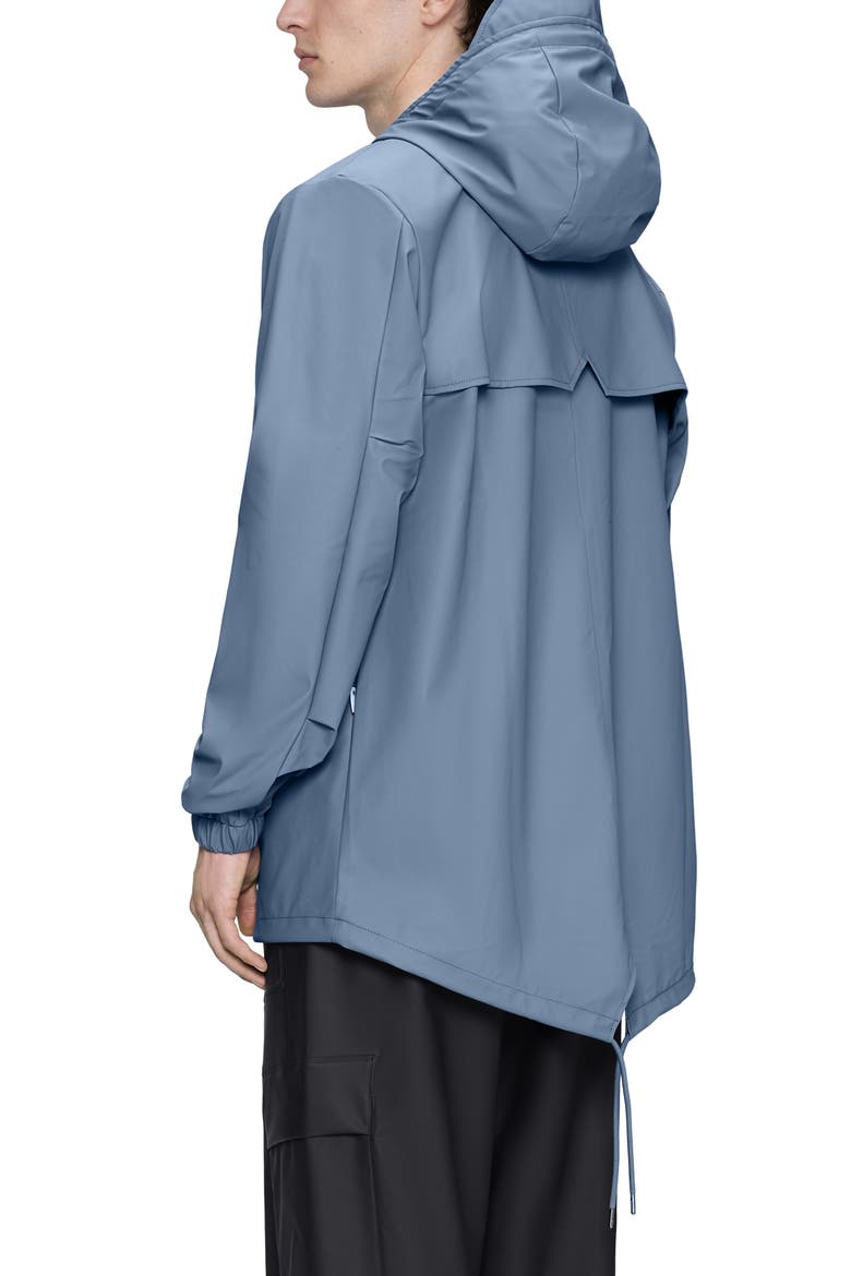 Fishtail Hooded Waterproof Rain Jacket, Alternate, color, BLUE DUSK