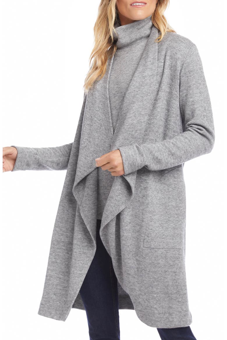 Open Front Duster, Alternate, color, GRAY