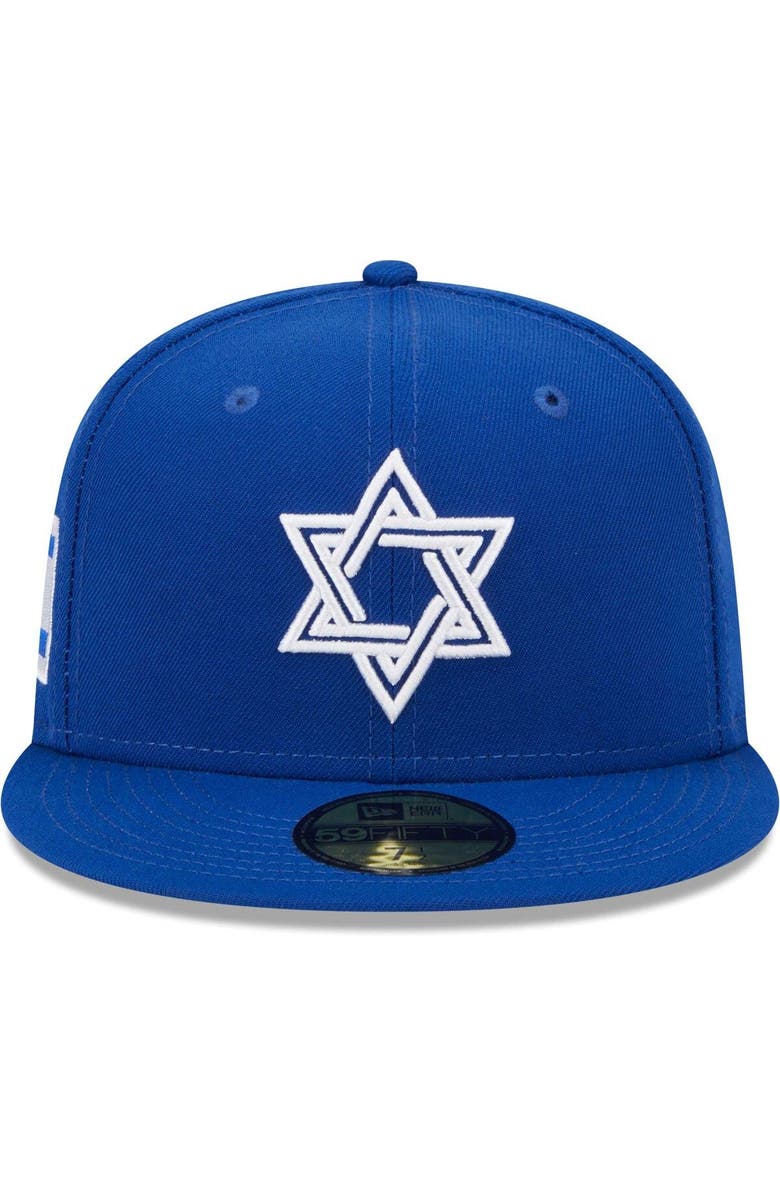 New Era Men's New Era Blue Israel Baseball 2023 World Baseball Classic 59FIFTY Fitted Hat, Alternate, color,