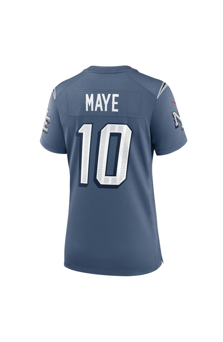 Nike Women's Nike Drake Maye Storm Blue New England Patriots 2025 Rivalries Collection Game Jersey, Alternate, color, 