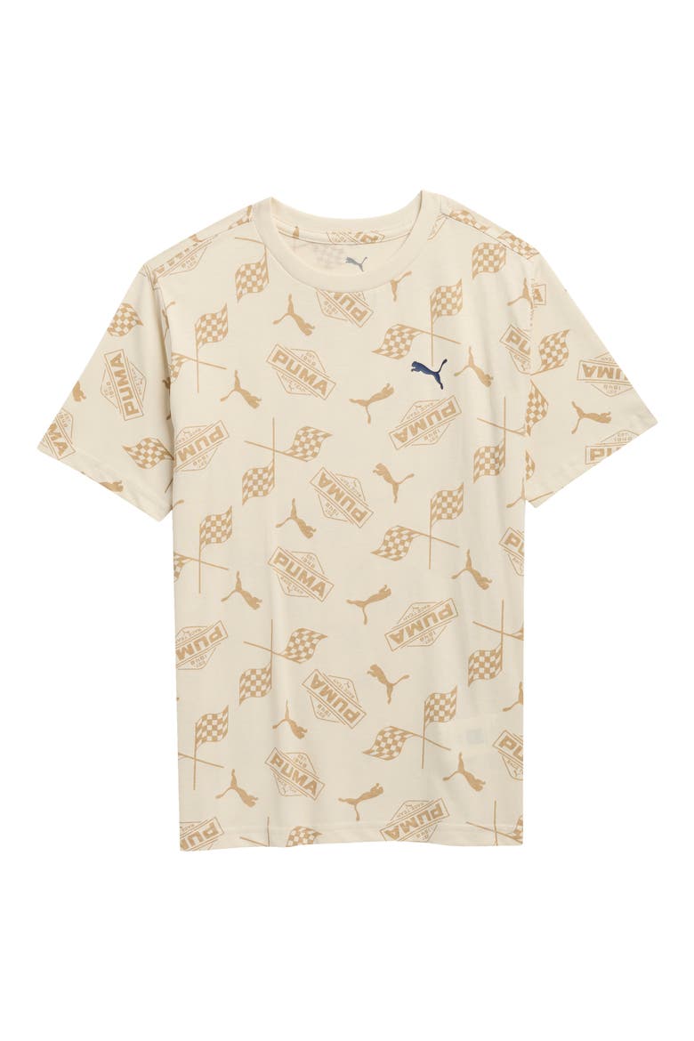 Kids' Vintage Moto Graphic T-Shirt, Main, color, TAN COMBO