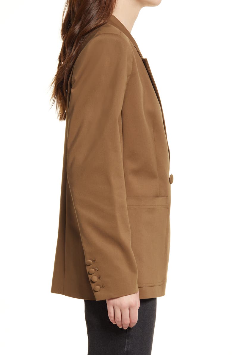 Good American Unisex Blazer, Alternate, color, Sepia