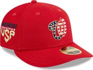 New Era Men's New Era  Red Washington Nationals 2023 Fourth of July Low Profile 59FIFTY Fitted Hat