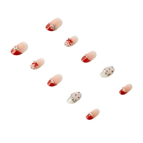 3h Nails Cherry Kiss Luxury Handmade Press On Nails In Red