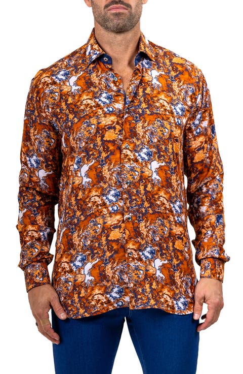 Fibonacci Marthyr 0272 Contemporary Fit Button-Up Shirt