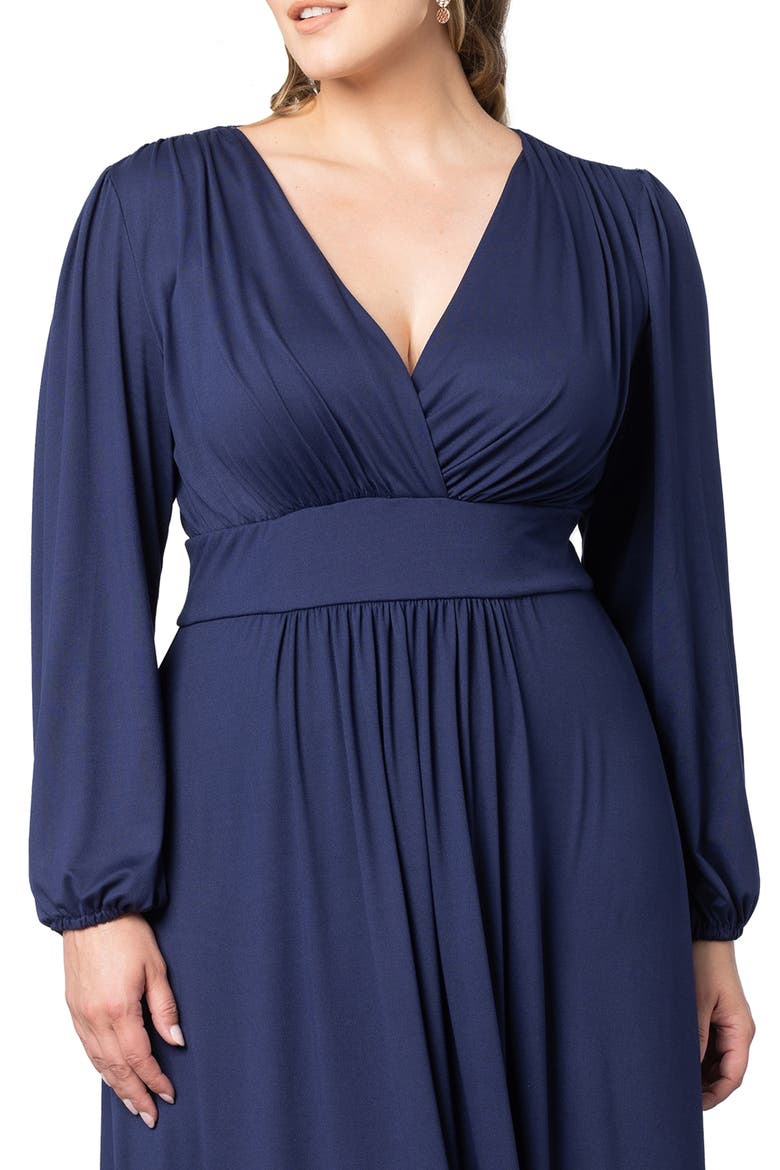 Kelsey Long Sleeve Maxi Dress, Alternate, color, NOUVEAU NAVY
