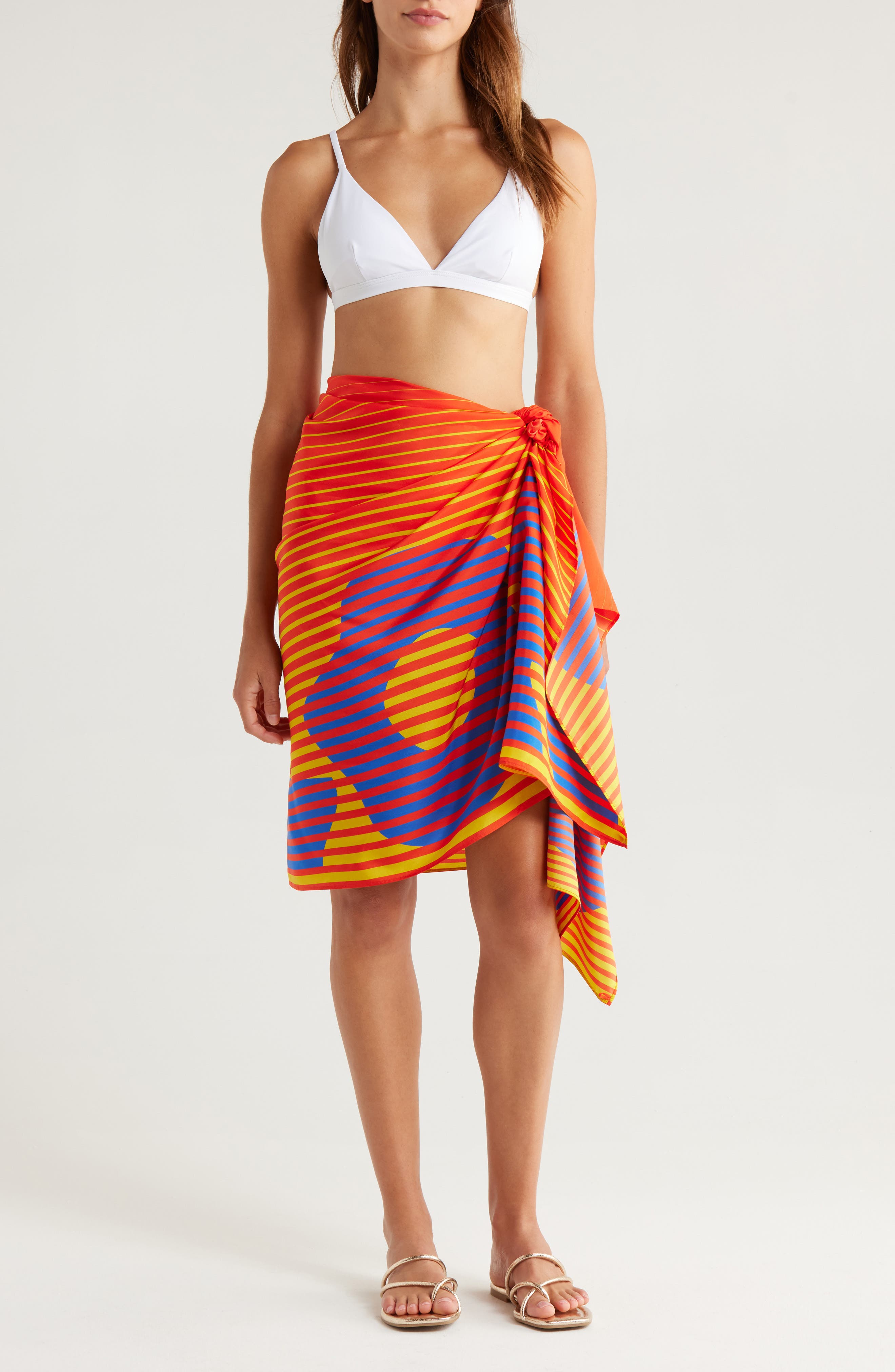 Lack of Color Color Print Long Scarf