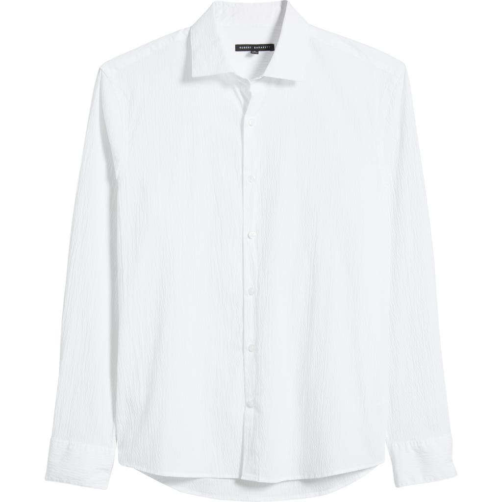 Robert Barakett Tyler Long Sleeve Button-up Shirt In White